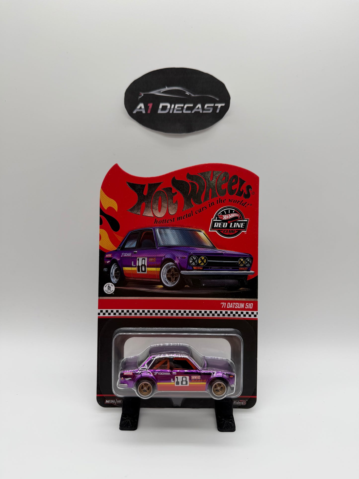 Hot Wheels Red Line Club Real Rider 71 Datsun 510
