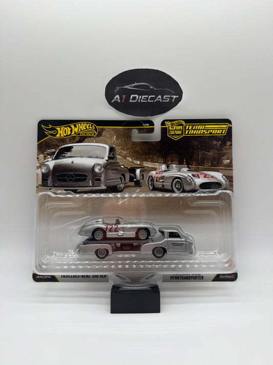 Hot Wheels Premium Car Culture Team Transport Mercedes-Benz 300 SLR & Mercedes-Benz Renntransporter