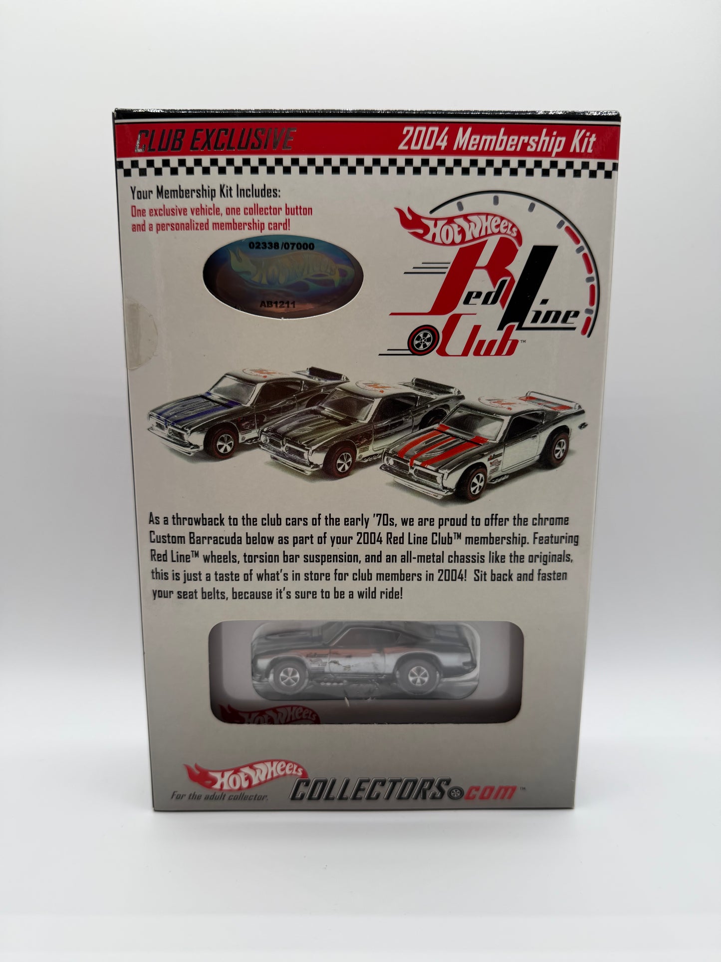 Hot Wheels Red Line Club 2004 Membership Kit Plymouth Barracuda