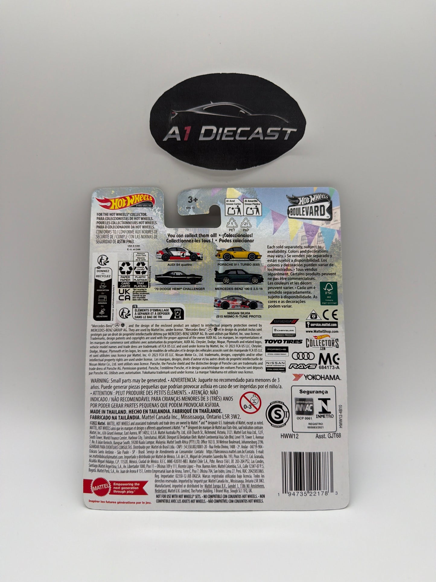 Hot Wheels Premium Boulevard Mercedes-Benz 190 E 2.5-16