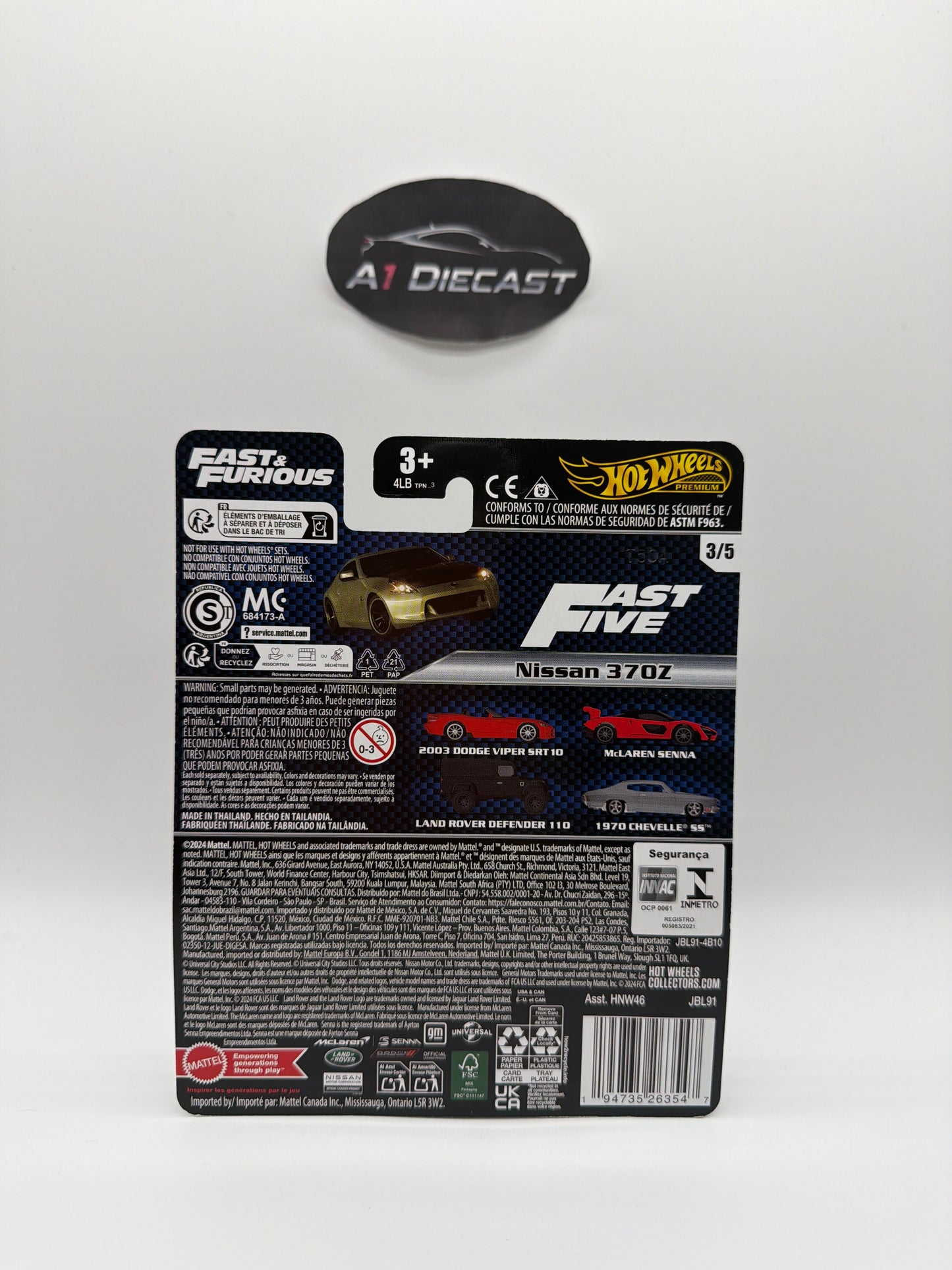 Hot Wheels Premium Fast & Furious Nissan 370Z