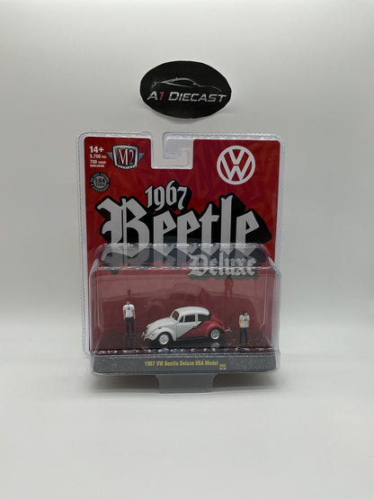 M2 Machines Diorama 1967 VW Beetle Deluxe USA Model