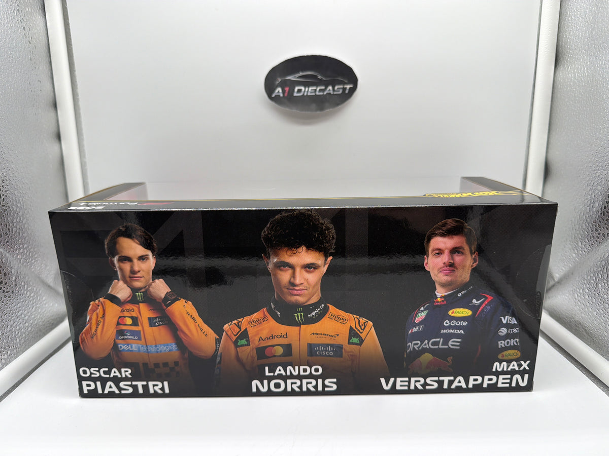 Hot Wheels Premium Formula 1 2025 Champion results top 3 display