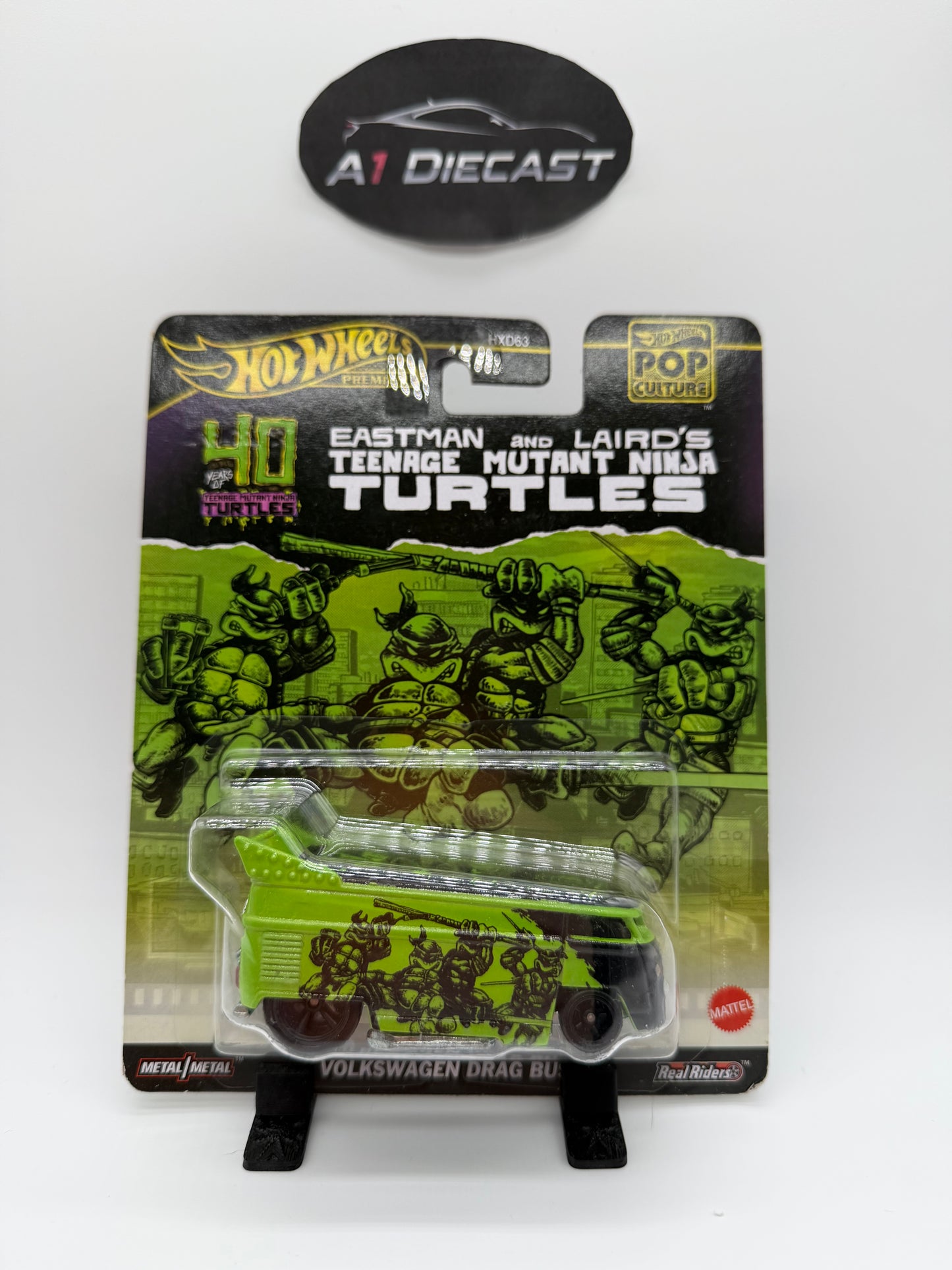 Hot Wheels Premium Volkswagen Drag Bus Teenage Mutant Ninja Turtles
