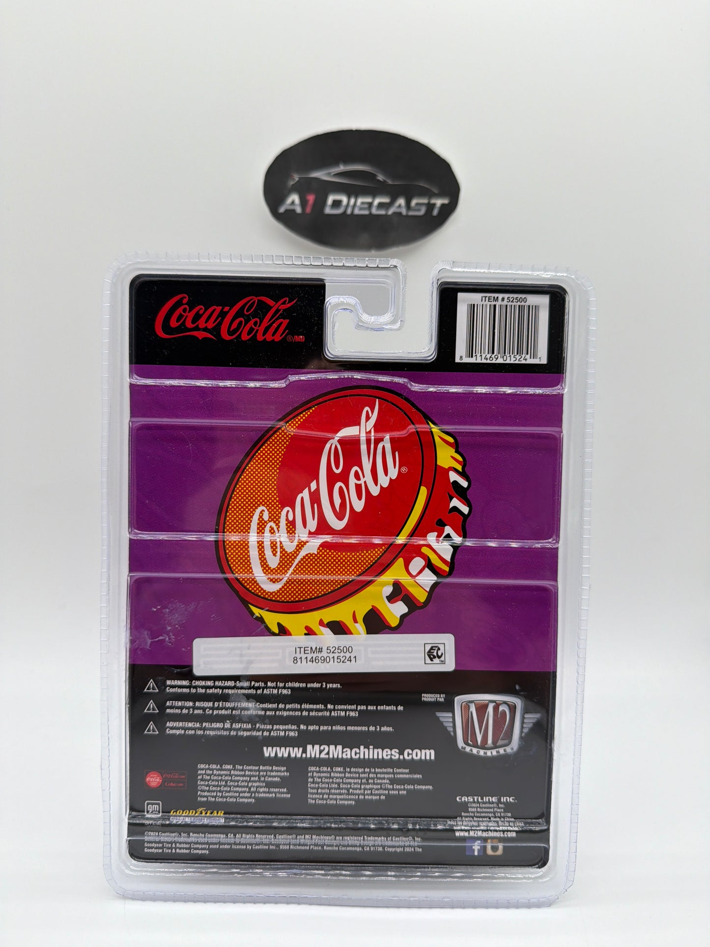 M2 Machines Coca-Cola 1955 Chevrolet Bel Air Hardtop Custom Chase