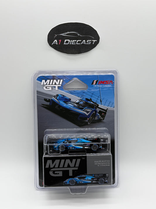 Mini GT Acura ARX-06 GTP #10 2024 IMSA Daytona 24 Hrs No. 10 Konica Minolta   MGT01056-BL