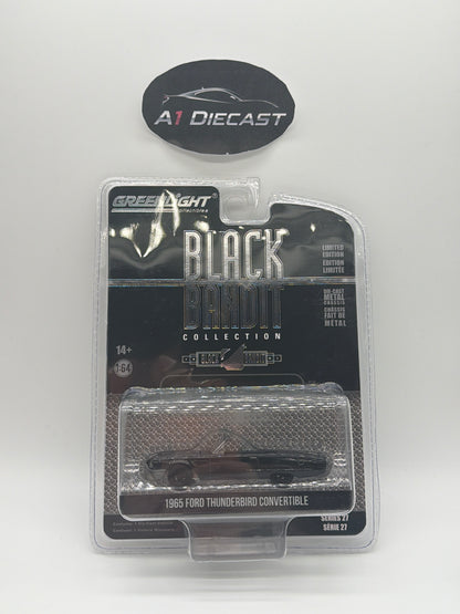 Greenlight Black Bandit 1965 Ford Thunderbird Convertible