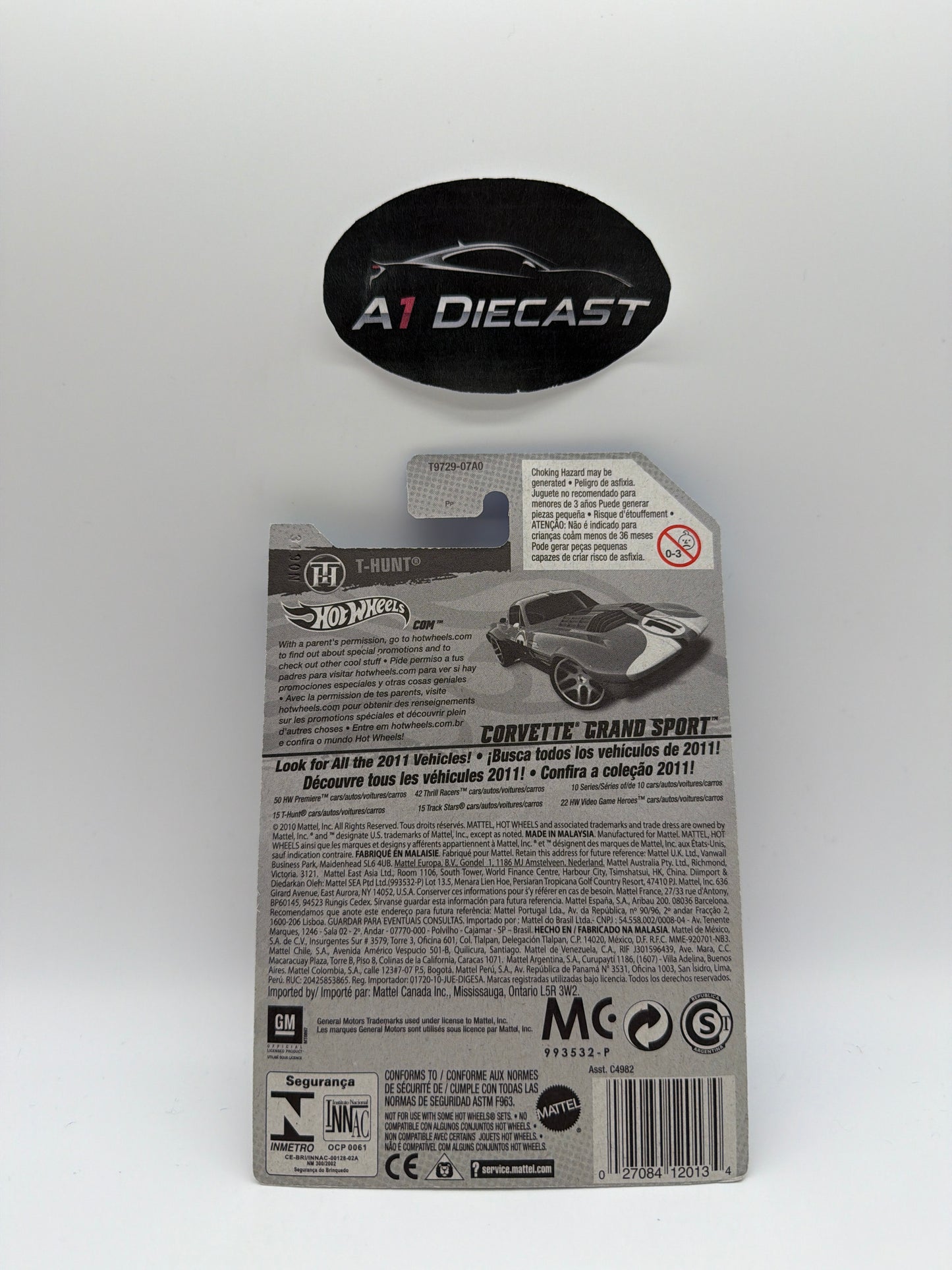 Hot Wheels Corvette Grand Sport Treasure Hunt Short Card