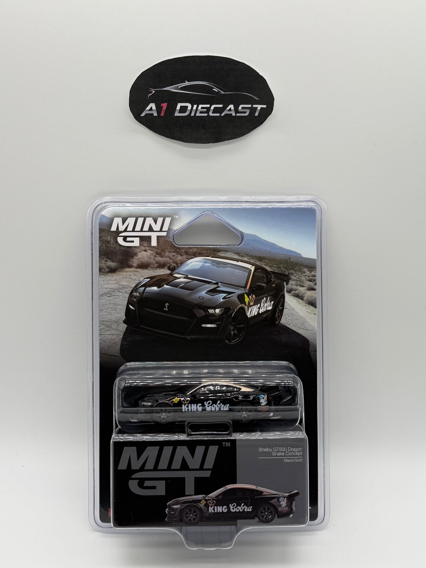 Mini GT Shelby Gt500 Dragon Snake Concept   MGT01130-BL