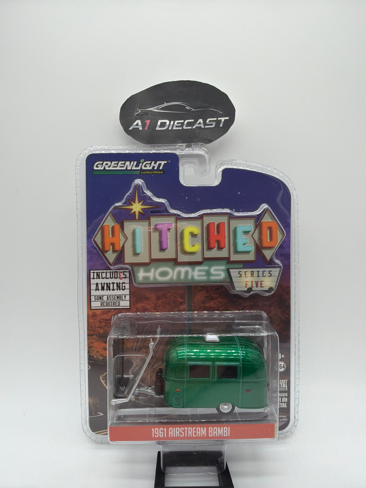 Greenlight Hitched Homers Series 5 1961 Airstream Bambi