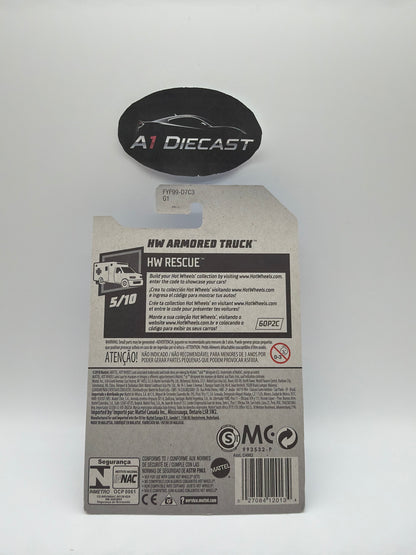 Hot Wheels HW Armoured Truck Treasure Hunt