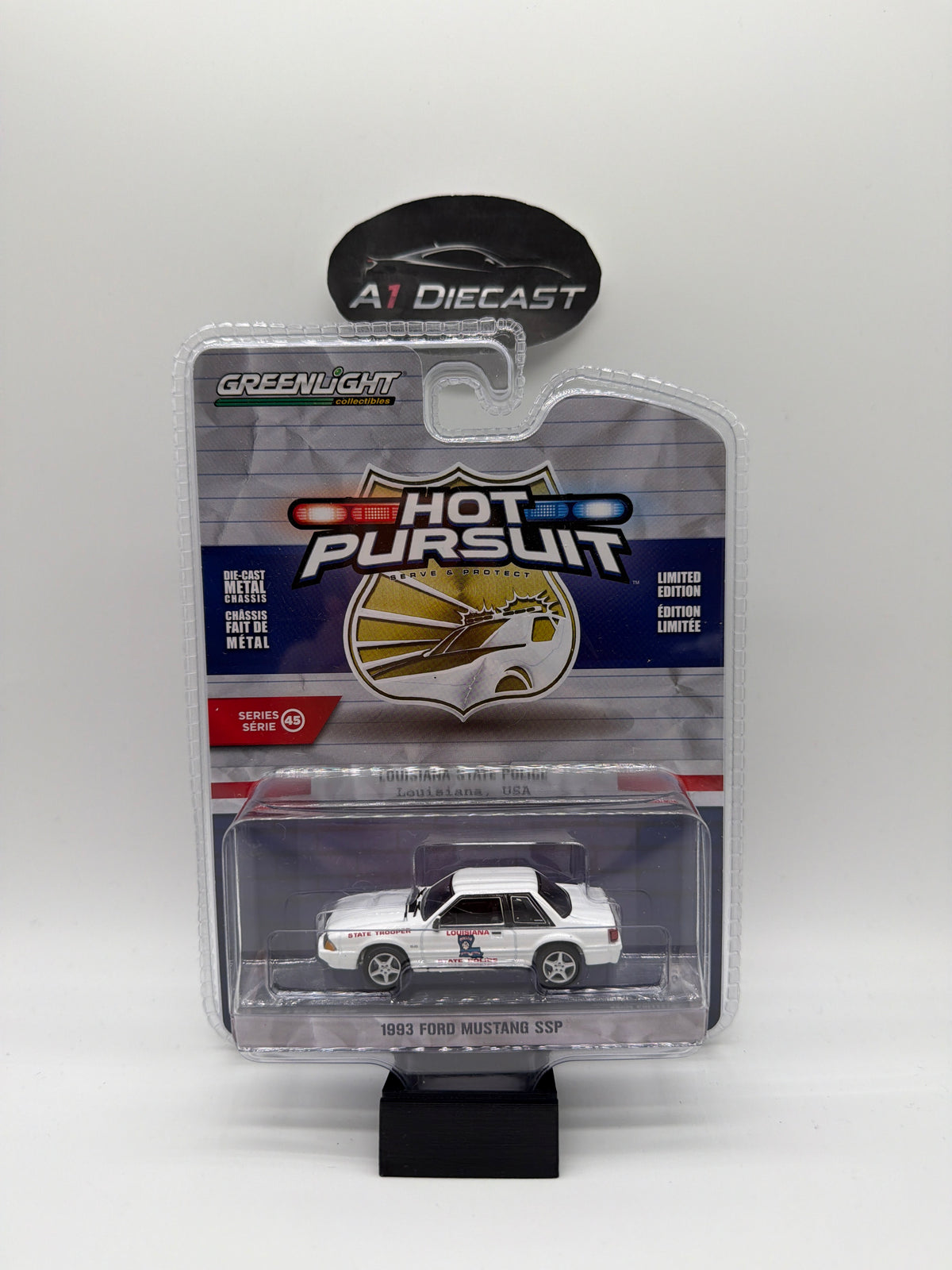 Greenlight Hot Pursuit 1993 Ford Mustang SSP