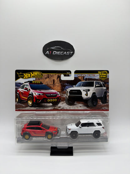 Hot Wheels Premium Car Culture Subaru Crosstrek & 2028 Toyota 4Runner