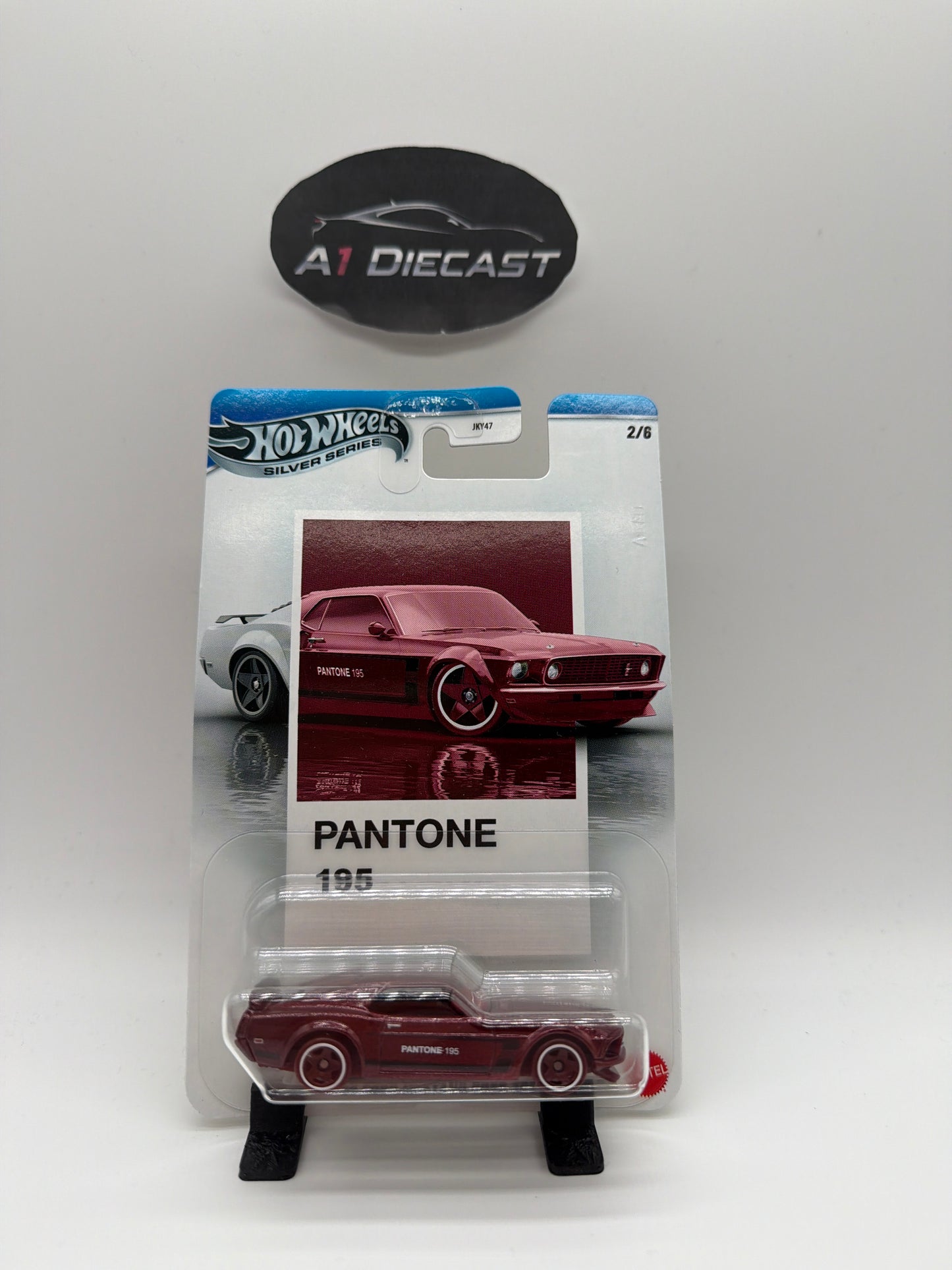 Hot Wheels Silver Series Pantone 195 ‘69 Ford Mustang Boss 302