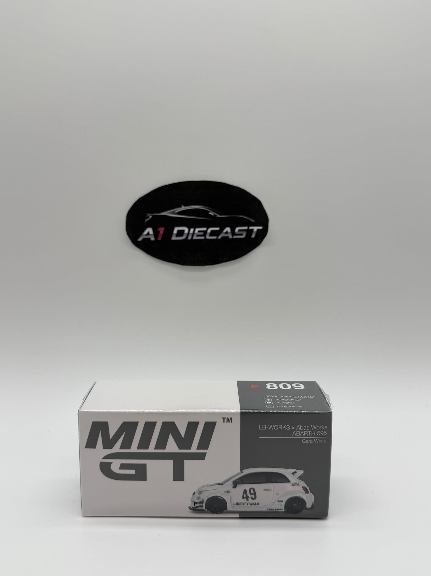 Mini GT LB-Works x Abas Works Abarth 595