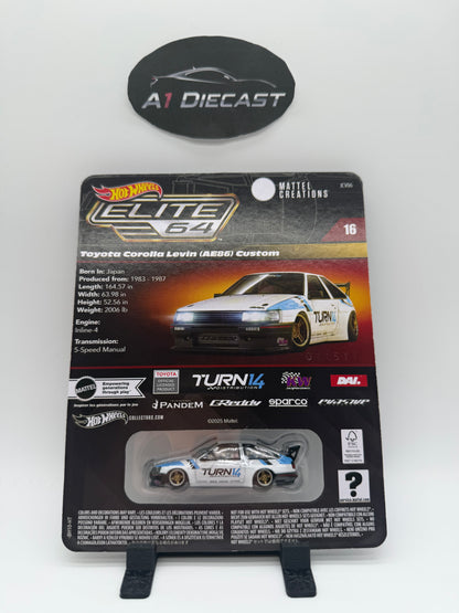 Hot Wheels Elite 64 Toyota Corolla Levin (AE86) Custom