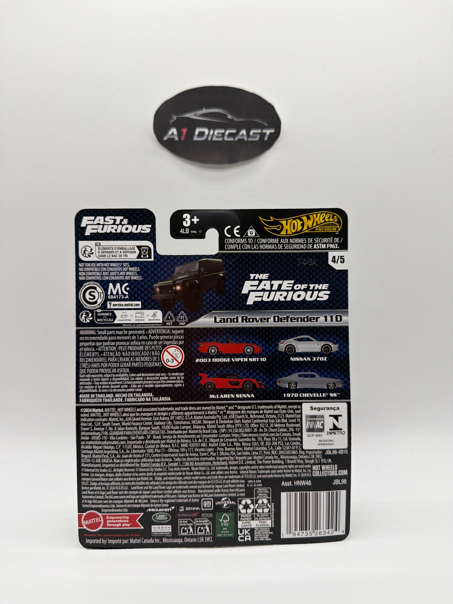 Hot Wheels Premium Fast & Furious Land Rover Defender 110