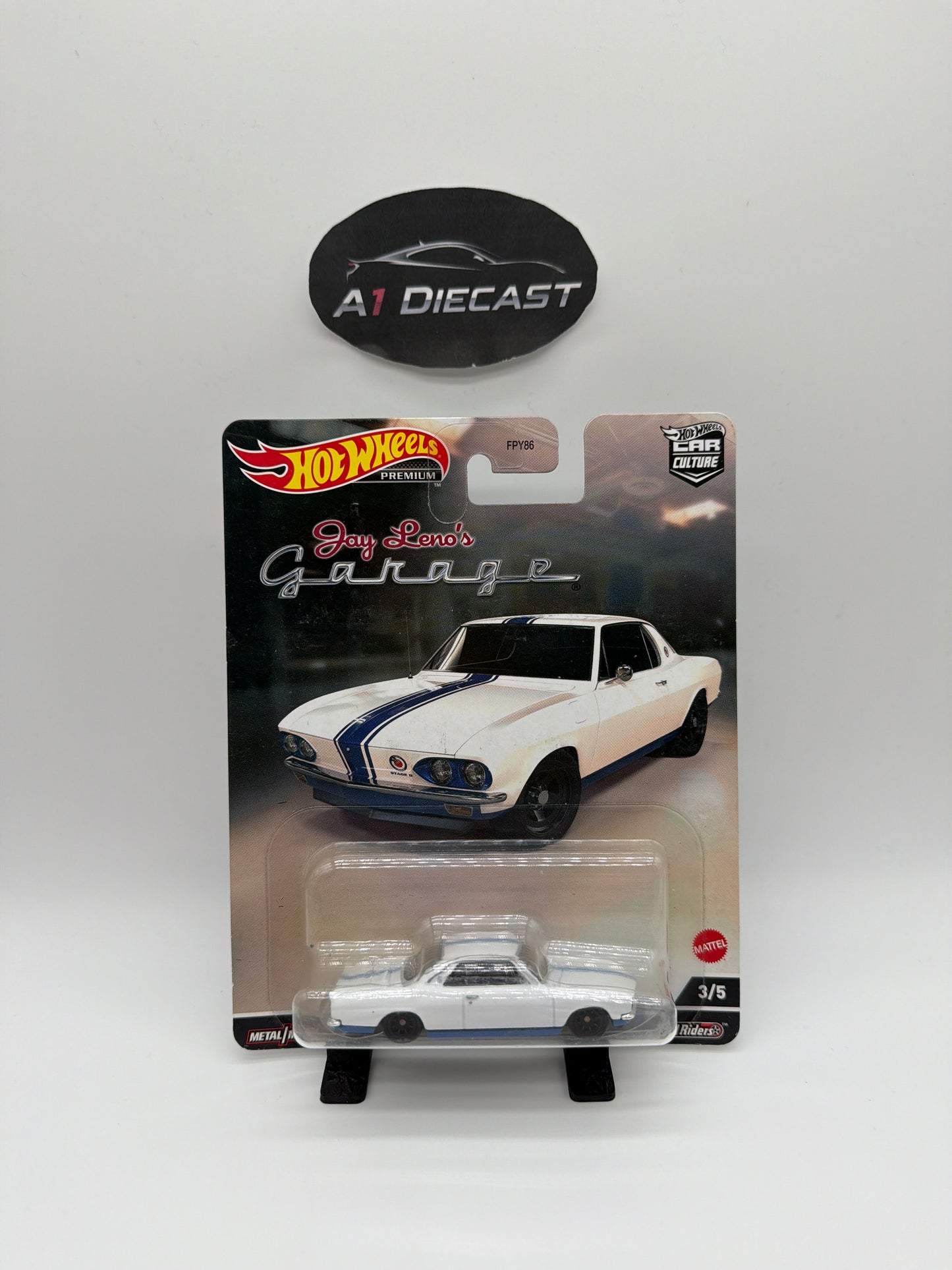 Hot Wheels Premium Car Culture Gay Leno’s Garage ‘66 Chevrolet Corvair Yenko Stinger