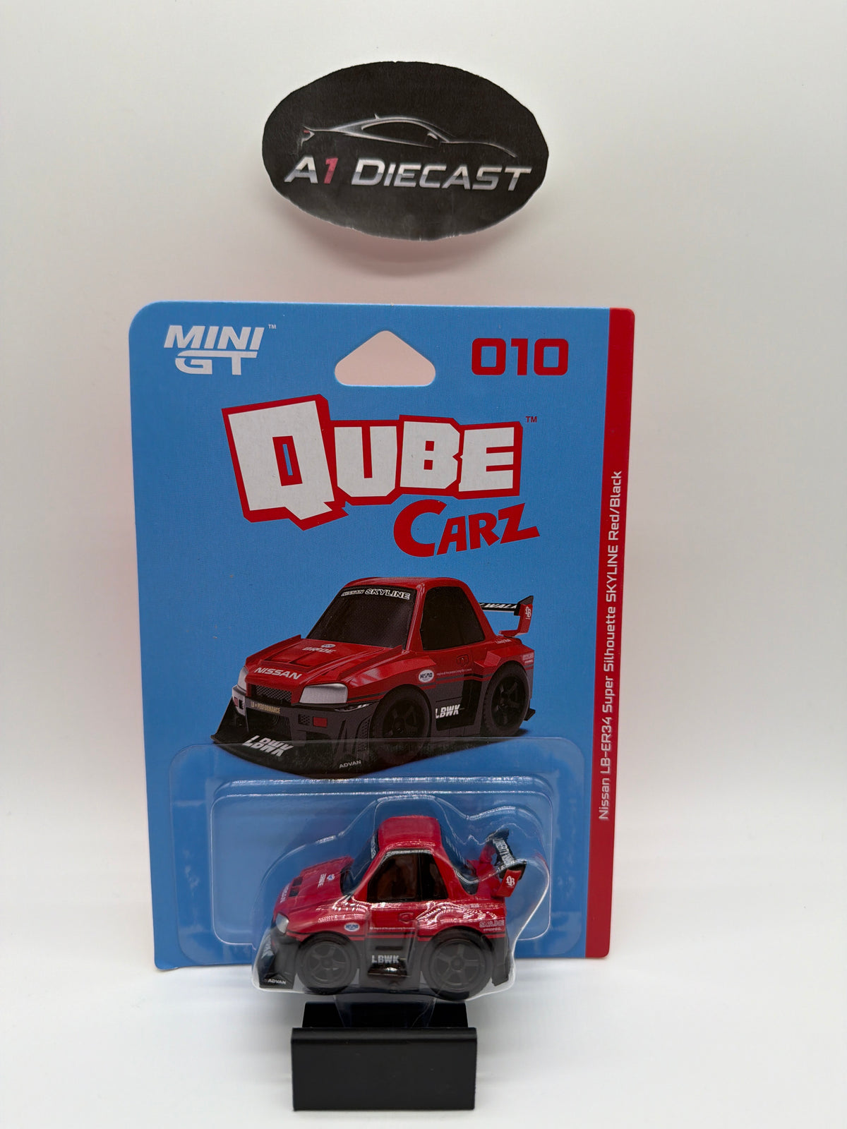 Mini GT Qube Carz Nissan LB-ER34 Super Silhouette Skyline