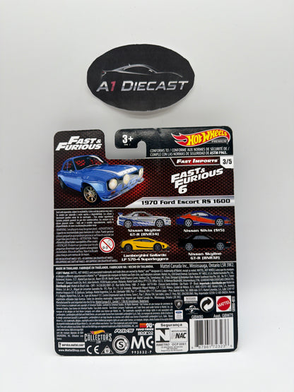Hot Wheels Premium Fast & Furious 1970 Ford Escort RS 1600