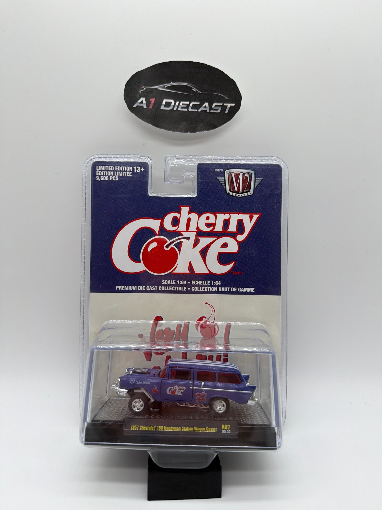 M2 Machines Cherry-Coke 1957 Chevrolet 150 Handyman Station Wagon Gasser
