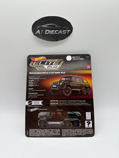Hot Wheels Elite 64 Mercedes-Benz G 63 AMG 6x6