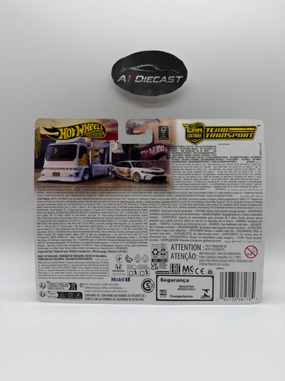 Hot Wheels Premium Car Culture Team Transport’24 Honda Civic Type R & Kousoku Hauler Camion de Transport Legends Tour
