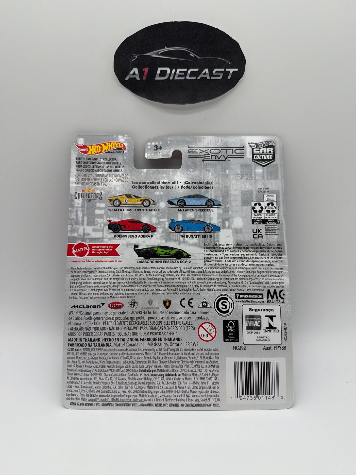 Hot Wheels Premium Car Culture Mclaren Speedtail