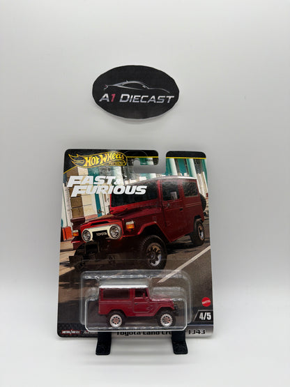 Hot Wheels Premium Fast & Furious Toyota Land Cruiser FJ43