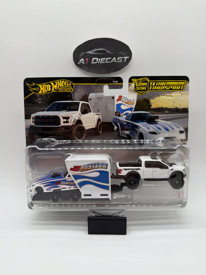 Hot Wheels Premium Car Culture Team Transport Rob’N Pinks and ‘17 Ford F-150 Raptor