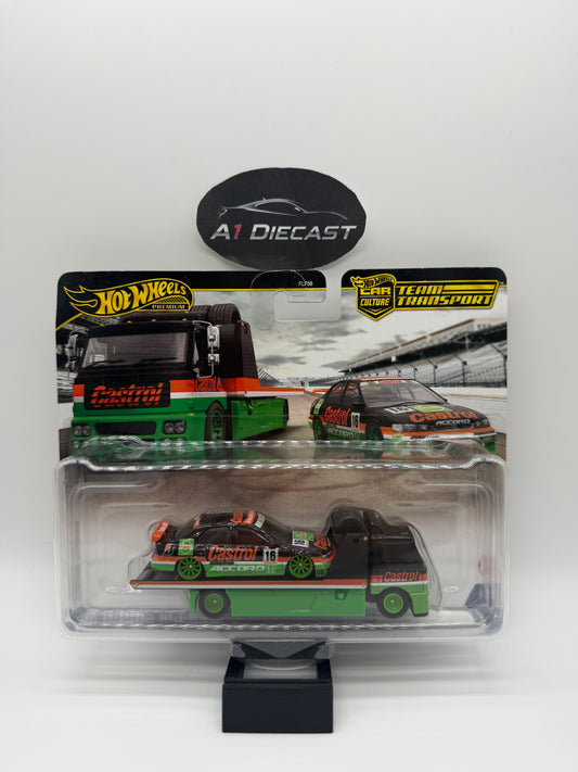 Hot Wheels Premium Car Culture Team Transport ‘96 Honda Accord & Fleet Street