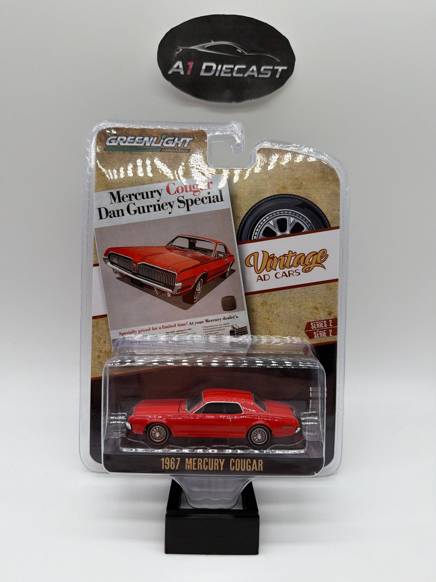 Greenlight Vintage Ad Cars 1967 Mercury Cougar