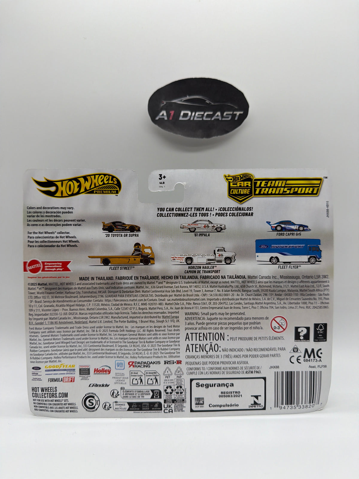 Hot Wheels Premium Car Culture Team Transport ‘61 Impala and Horizon Hauler Camion de Transport