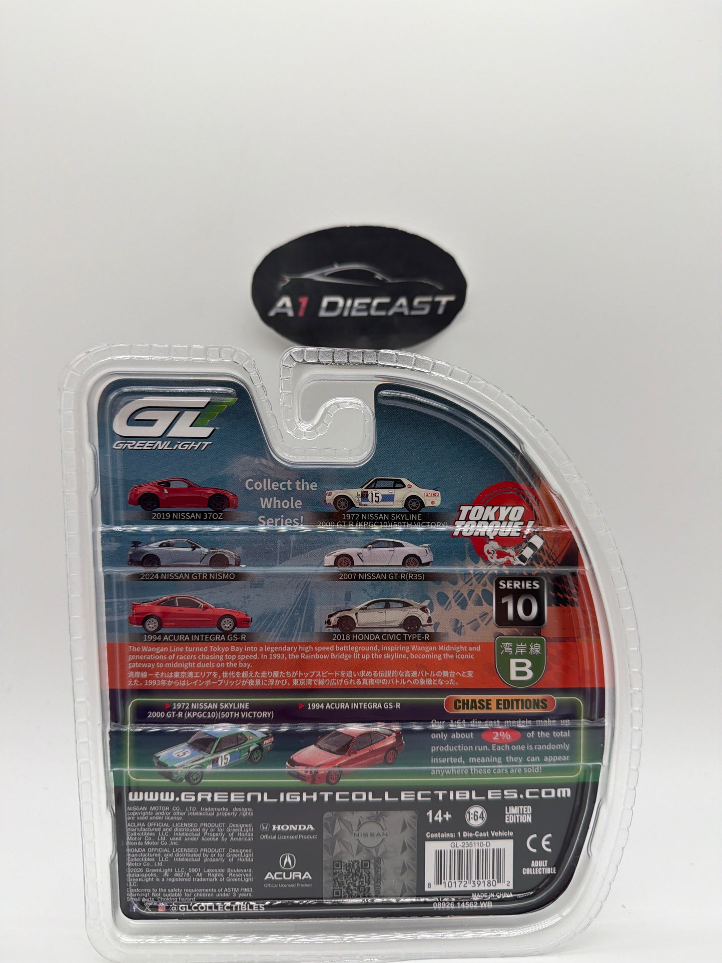 Greenlight Tokyo Torque Series 10 2007 Nissan GT-R (R35)