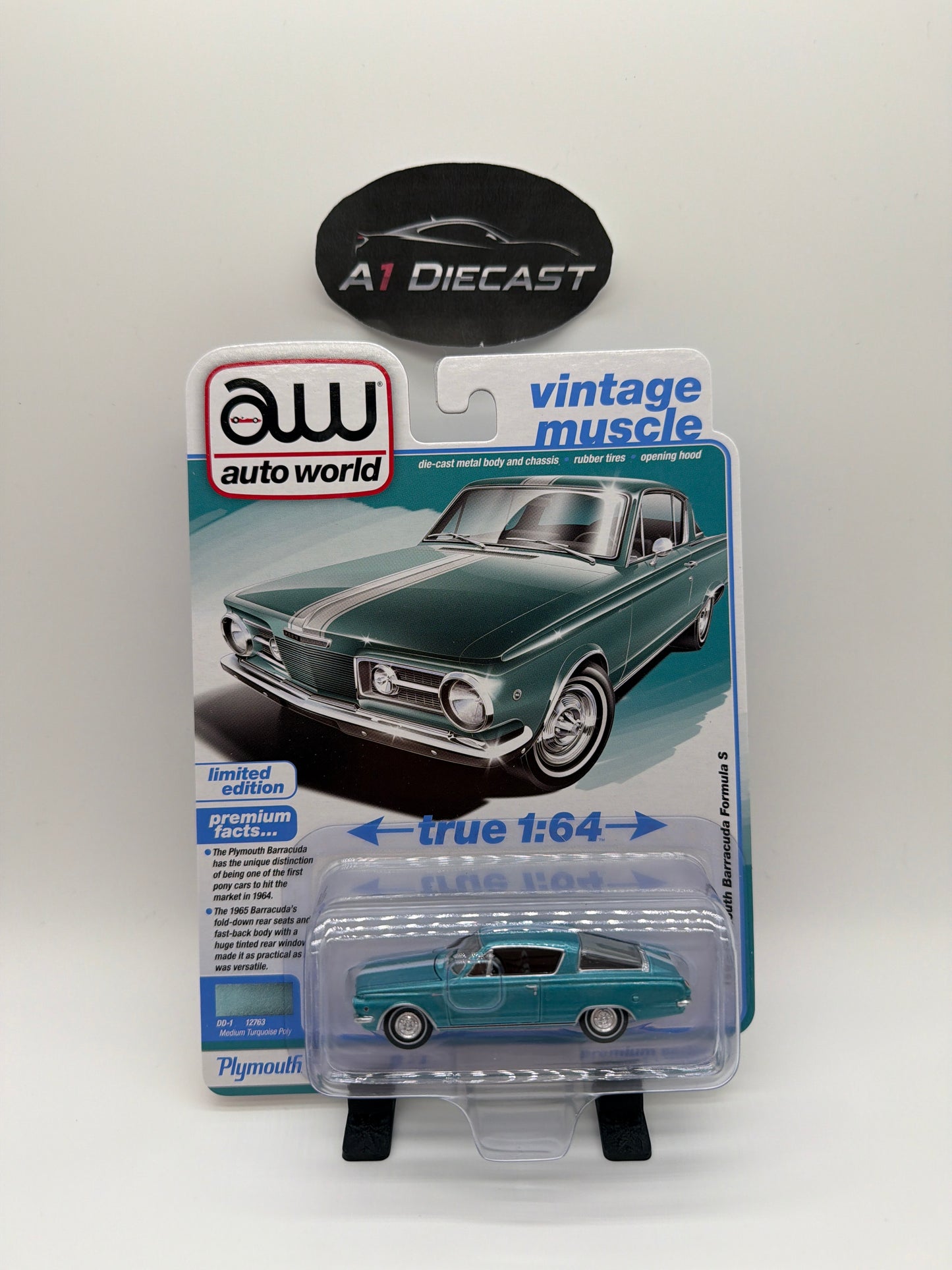 Auto World Premium 1965 Plymouth Barracuda Formula S