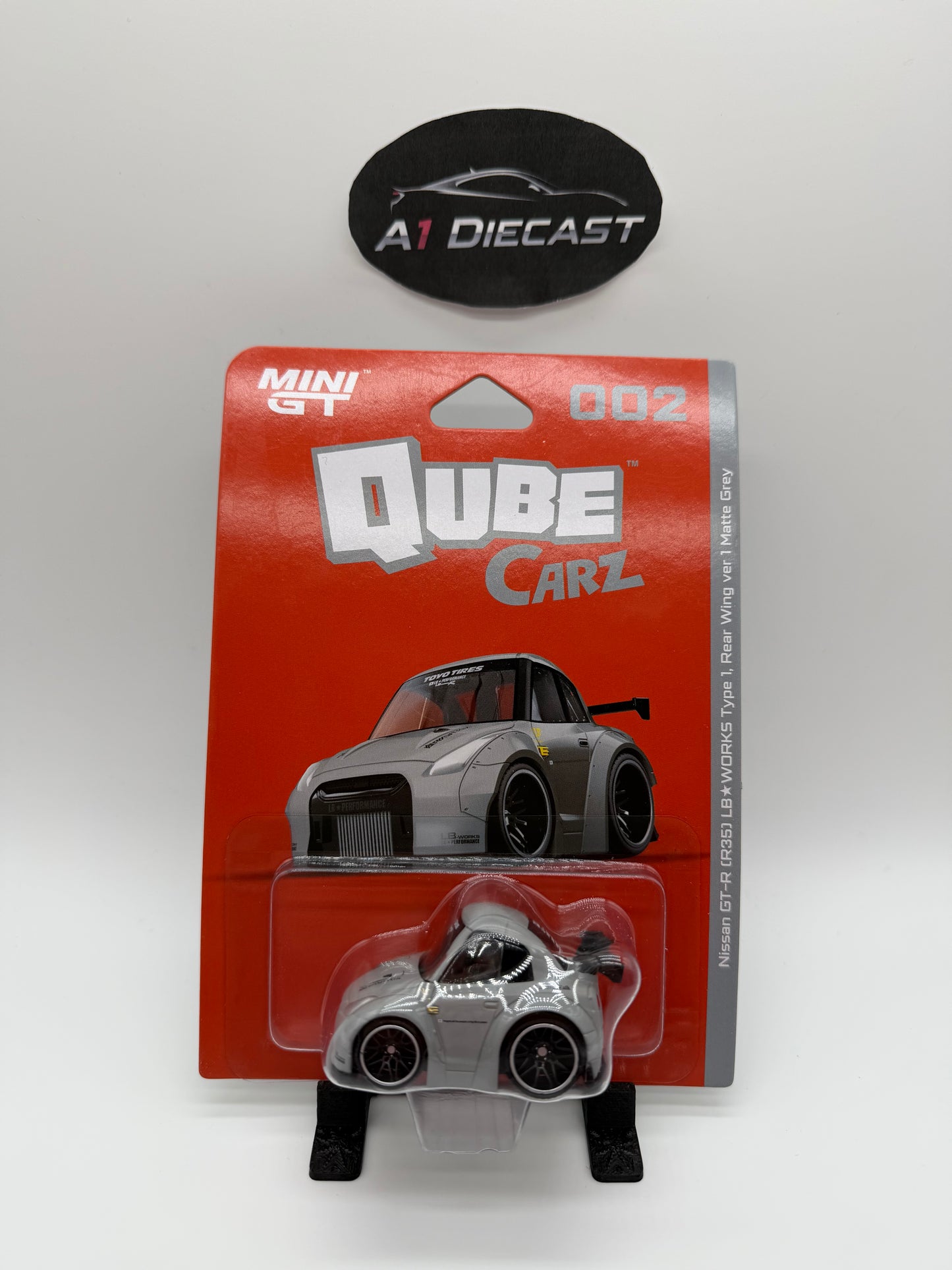 Mini GT Qube Carz Nissan GT-R (35) LB Works type 1