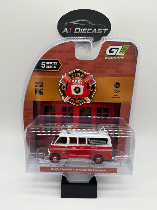 Greenlight Fire & Rescue 5901 Series 5 1969 Ford Econoline Los Angelas Fire Department