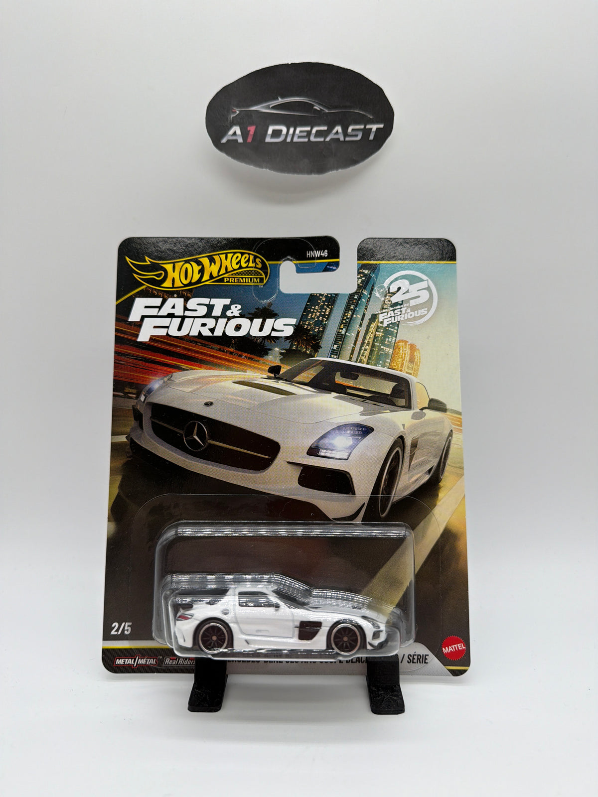Hot Wheels Premium Fast & Furious Mercedes-Benz SLS AMG coupé Black Series / Série