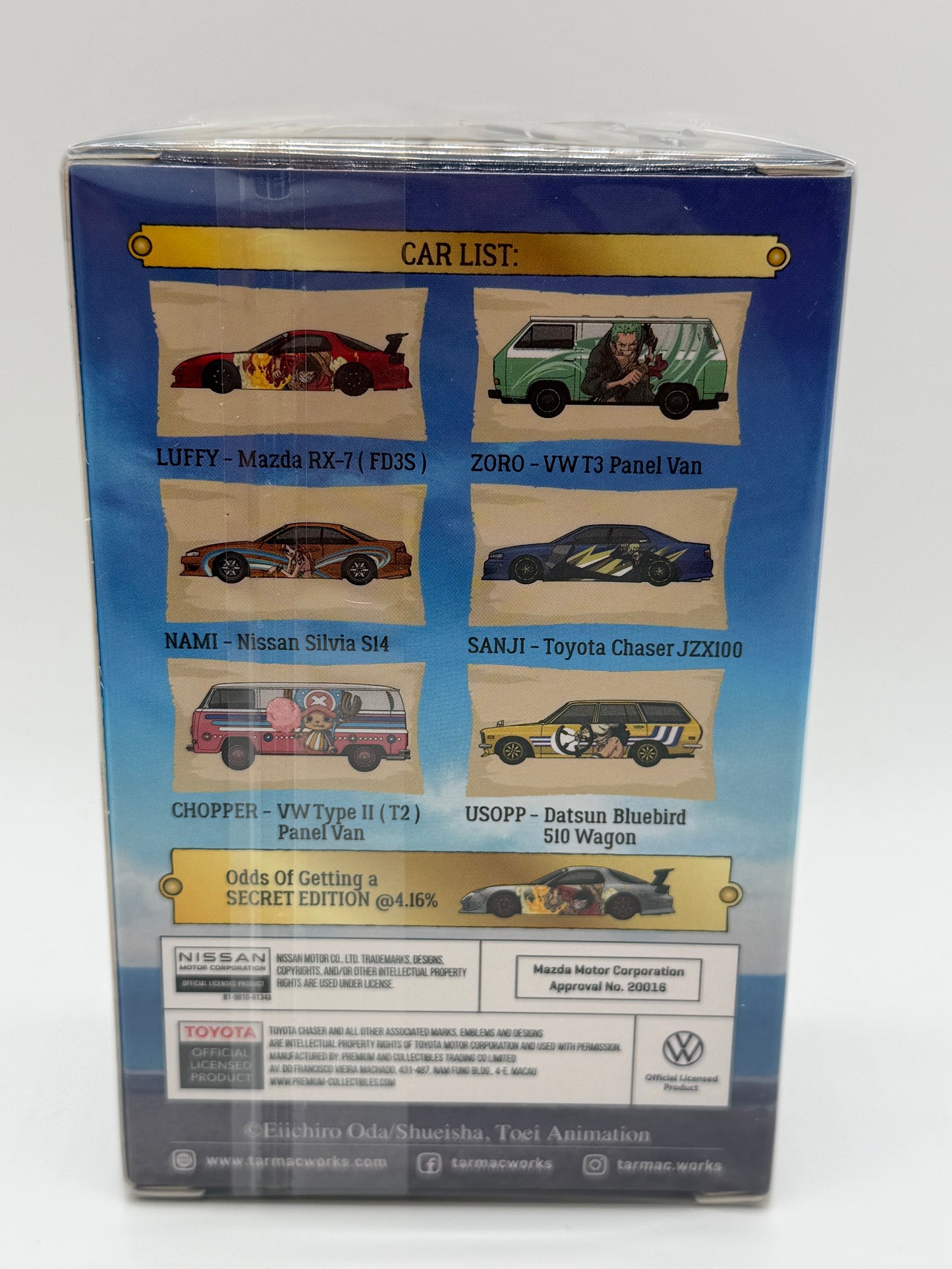 Tarmac Works X One Piece Model Car Collection Vol. 1