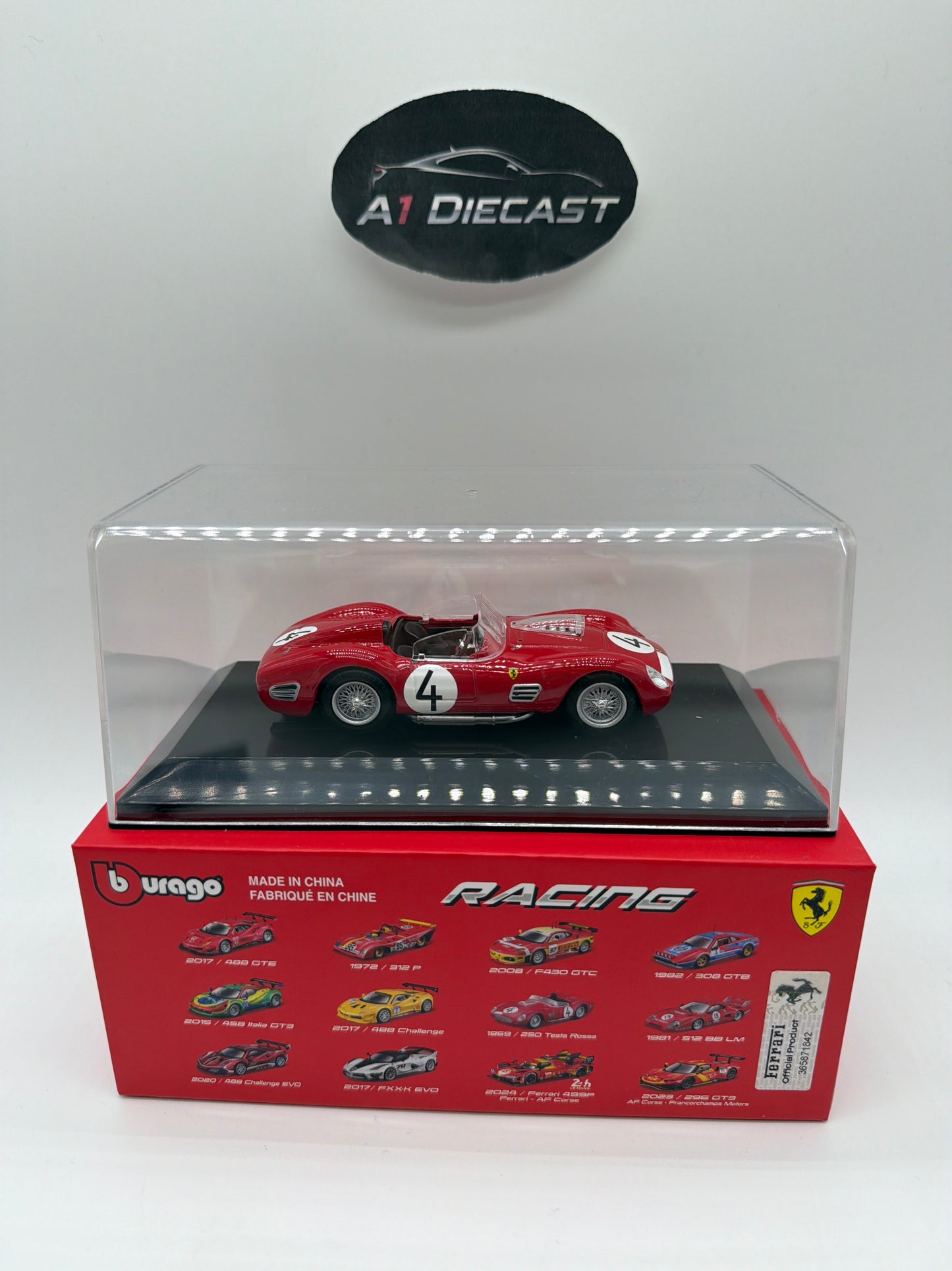 Bburago Racing Ferrari 250 Testa Rossa