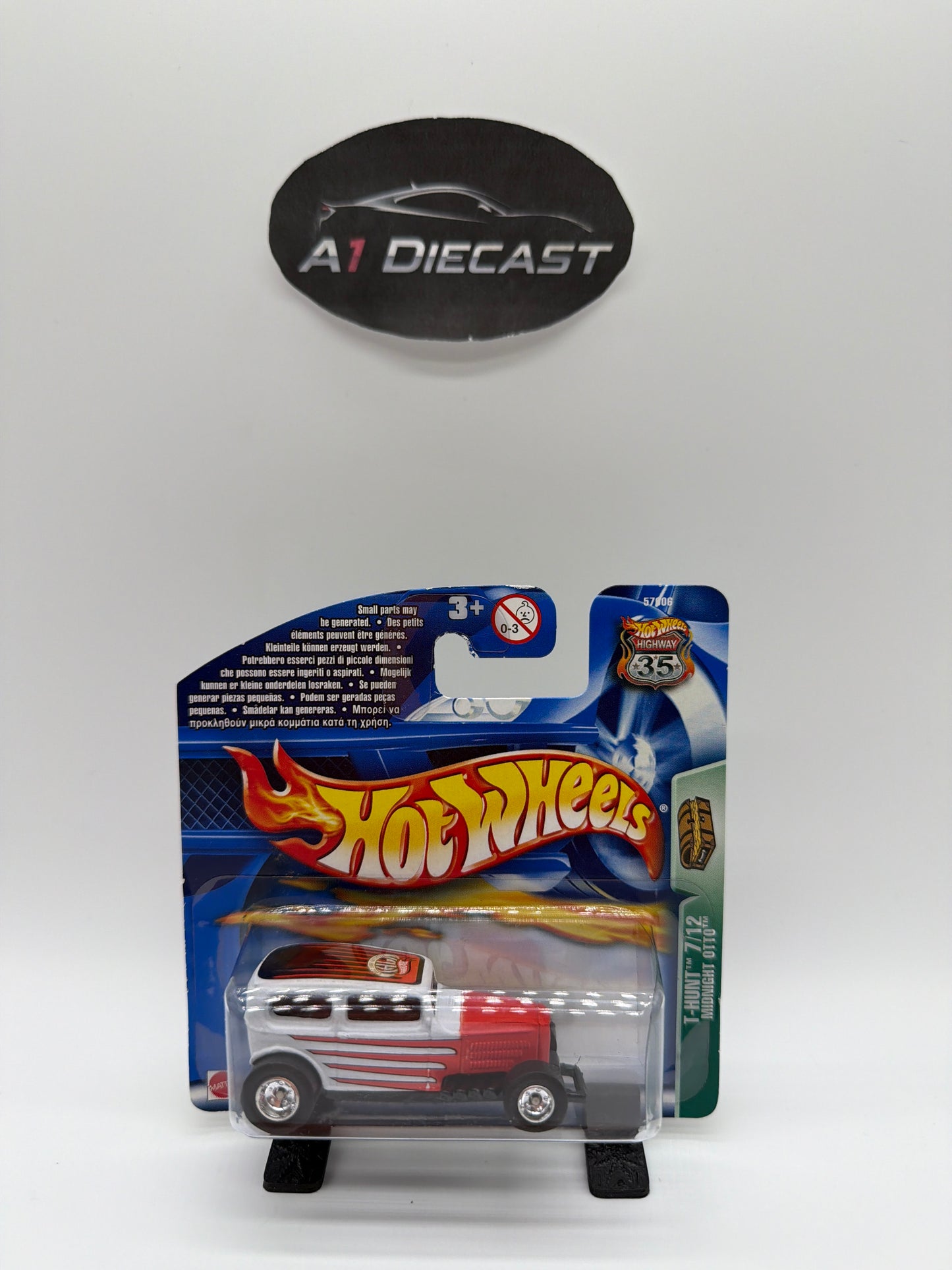 Hot Wheels Midnight OTTO Super Treasure Hunt Short Card