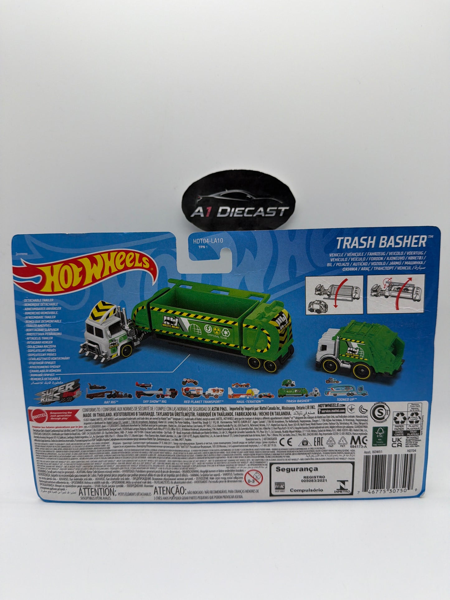 Hot Wheels Super Rigs Trash Basher