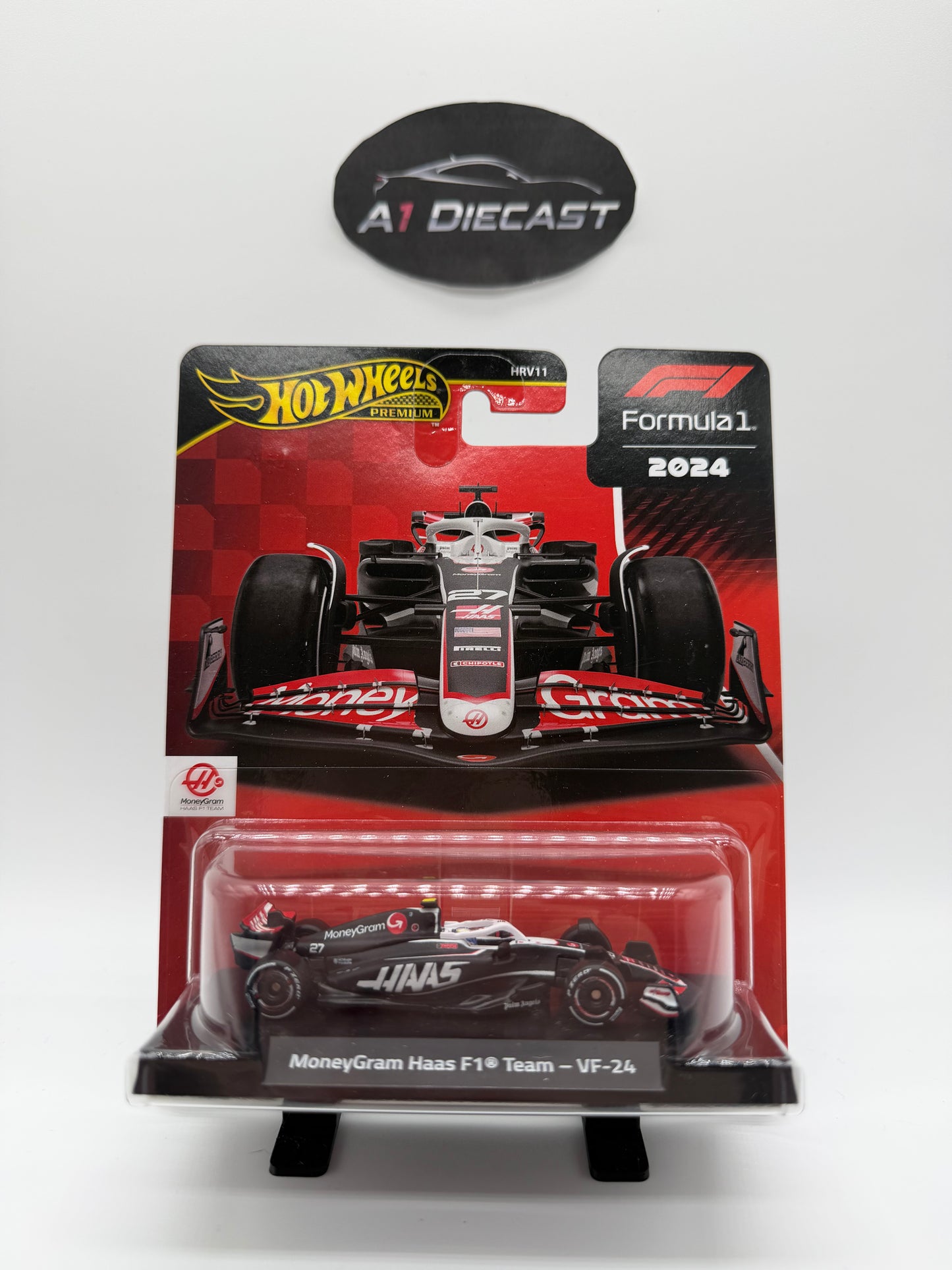 Hot Wheels Premium MoneyGram Haas F1 Team - VF-24 (#27)