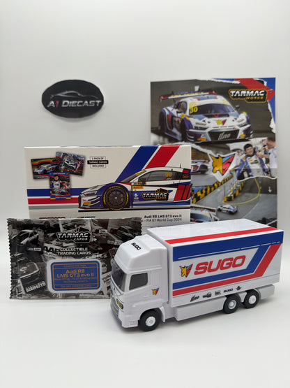 Tarmac Hobby 64 Audi R8 LMS eco II Macau GT Cup - FIA GT World Cup 2024 With 1 Pack of Tarmac Cards Included and Small Poster