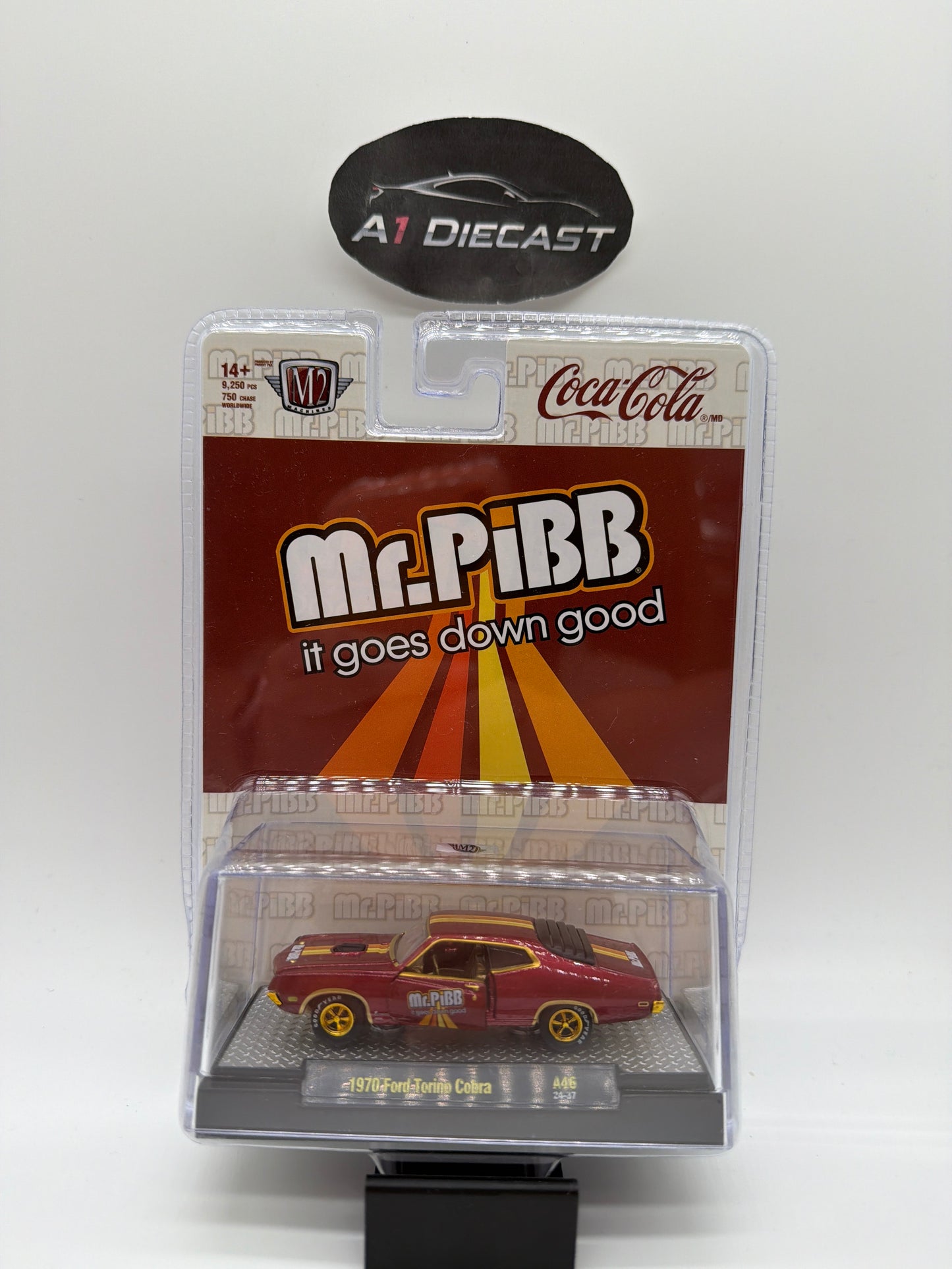 M2 Machines Coca-Cola Mr.Pibb 1970 Ford Torino Cobra Chase