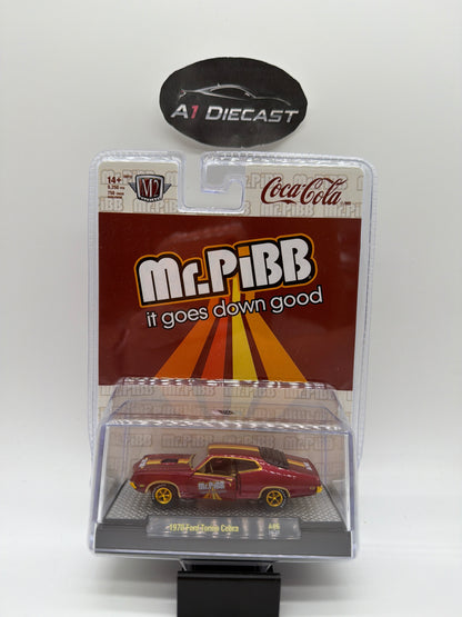 M2 Machines Coca-Cola Mr.Pibb 1970 Ford Torino Cobra Chase