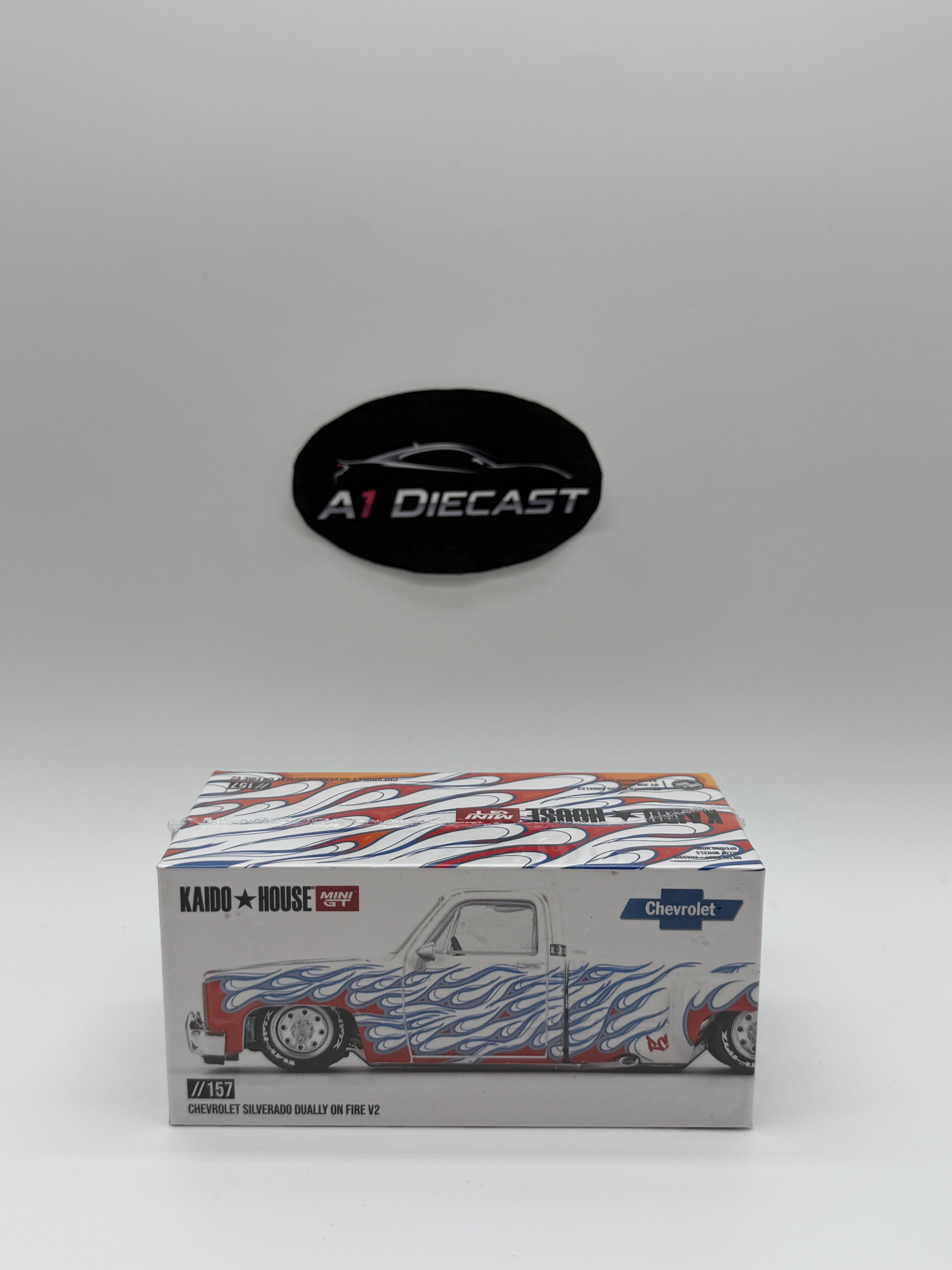 Mini Dully Kaido House Mini GT Chevrolet Silverado Dually On Fire V2 - 157 – A1 ...