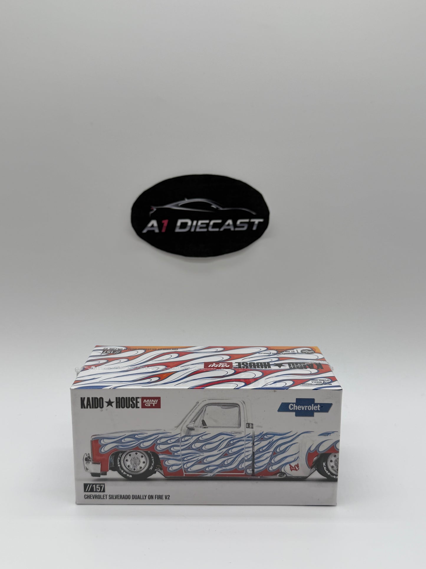 Kaido House Mini GT Chevrolet Silverado Dually On Fire V2