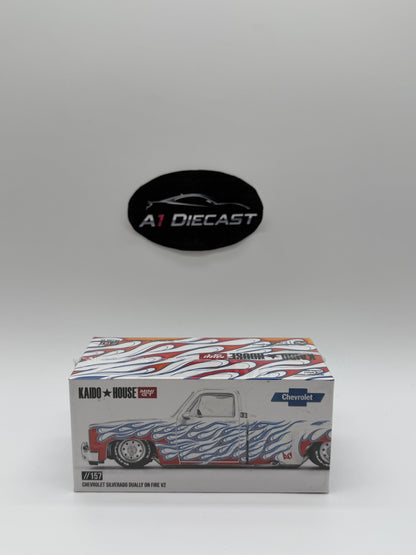 Kaido House Mini GT Chevrolet Silverado Dually On Fire V2