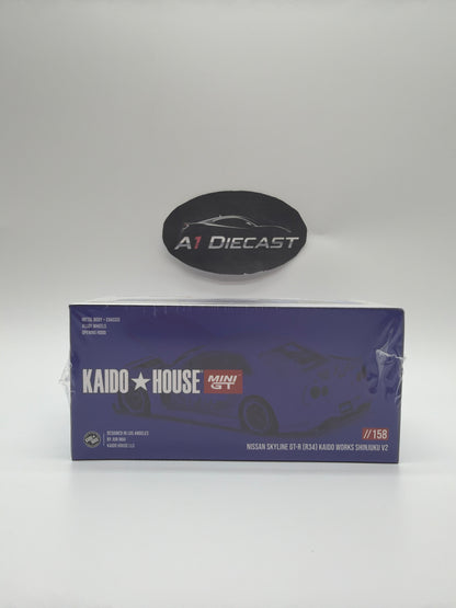 Kaido House Mini GT Nissan Skyline GT-R (R34) Kaido Works Shinjuku V2 // 158